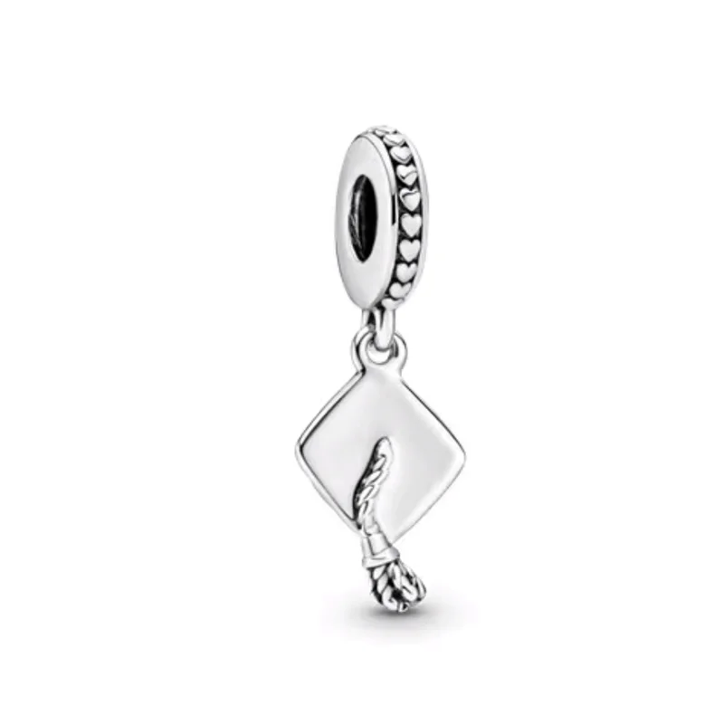 DIY Charm Jewelry Passport Travel Double Love Crown Pendant Piano Violin Beads Fit Original 925 Sterling Silver Bracelet 2