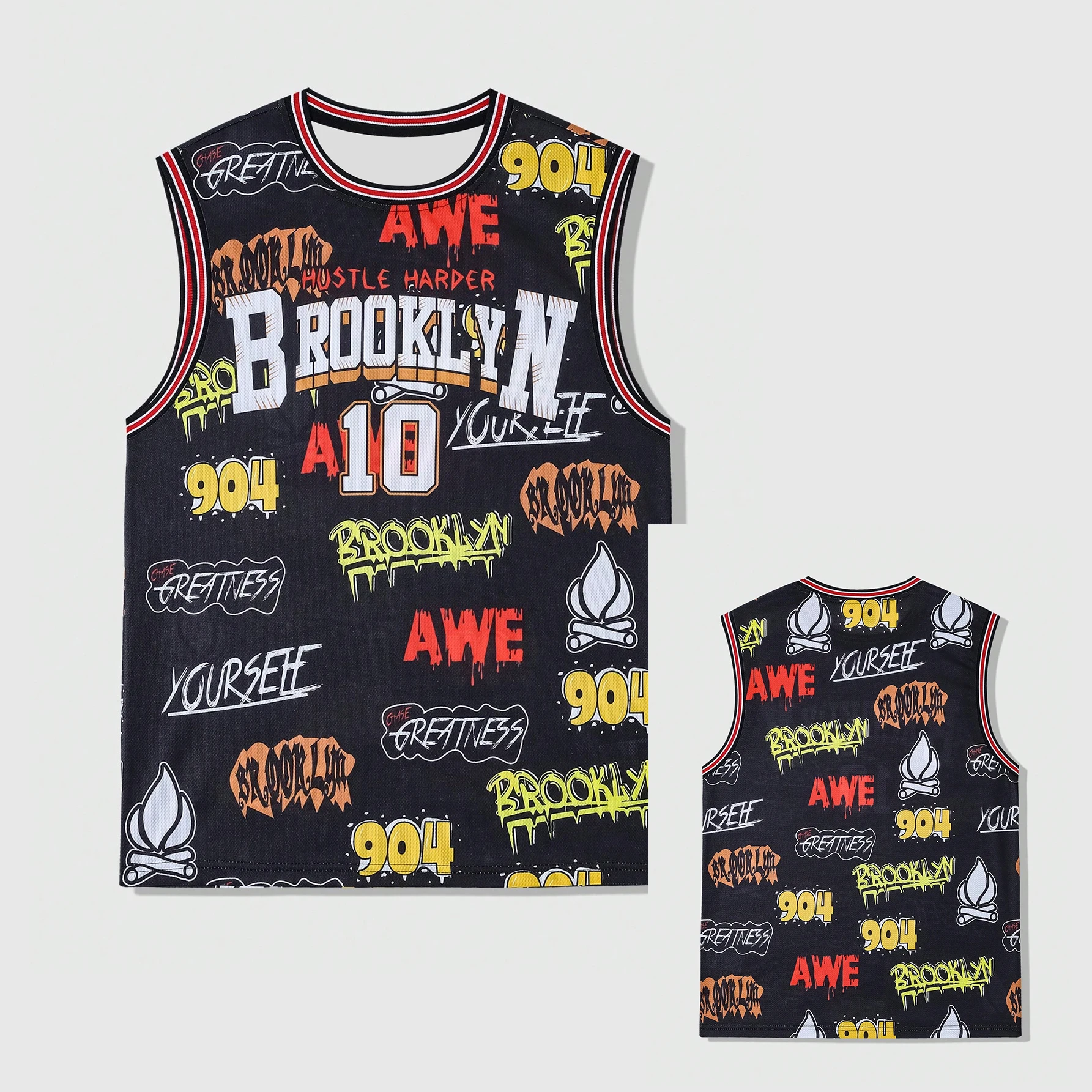 بروكلين رقم 10 جيرسي الرجال الإعدادية الرجال أكمام...