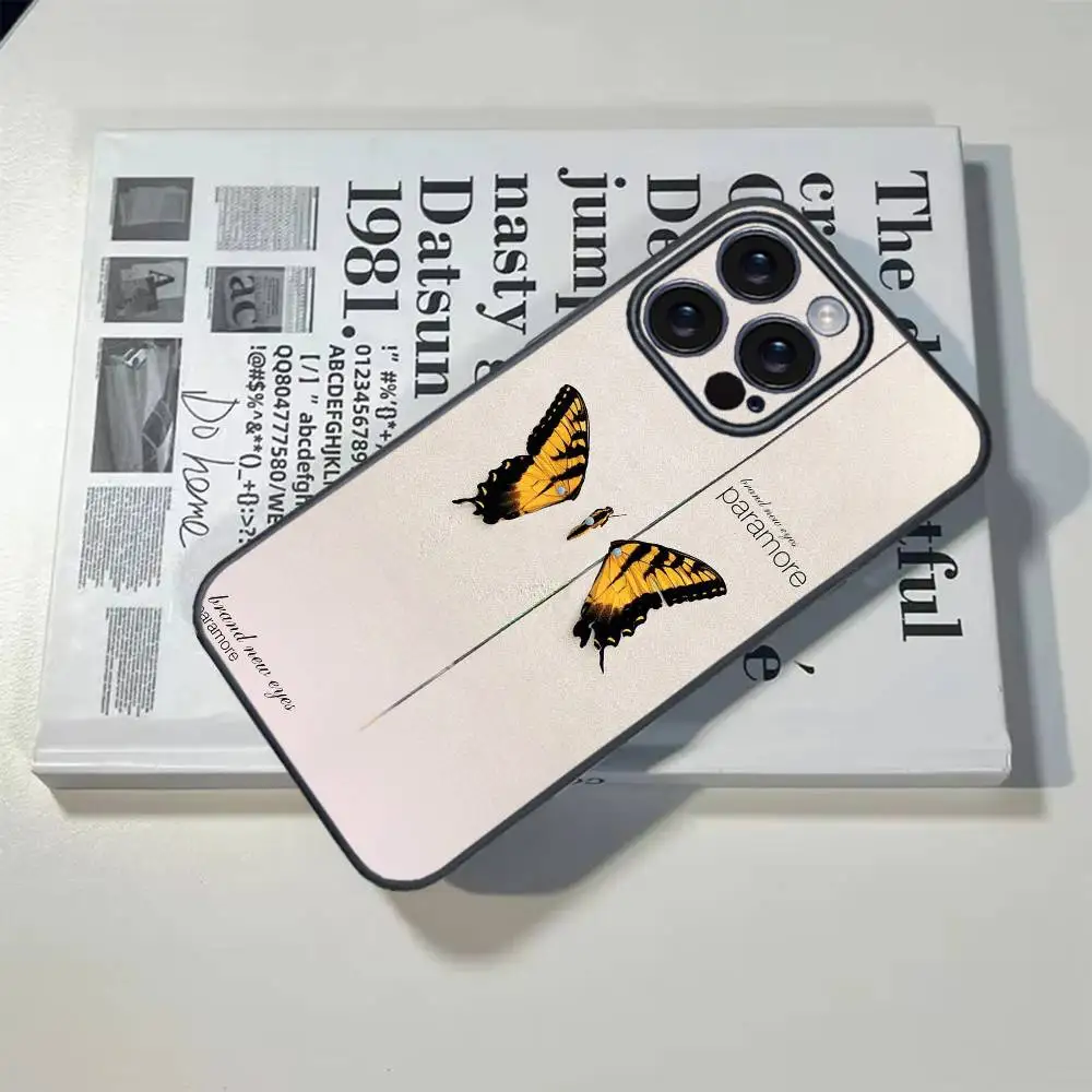 1개 쿨 밴드 P-파라모어 폰 케이스 아이폰 16 15 14 13 12 17 프로 맥스 플러스 미니 TPU 부드럽고 피부 친화적인 케이스