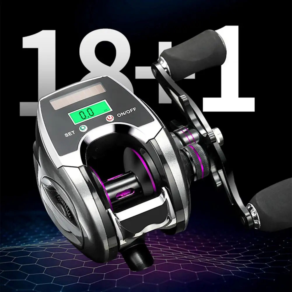 

1 Set Corrosion Resistant Digital Display Fishing Reel Left/Right Hand Fish Spinning Wheel 8/1 Speed Ratio for Outdoor