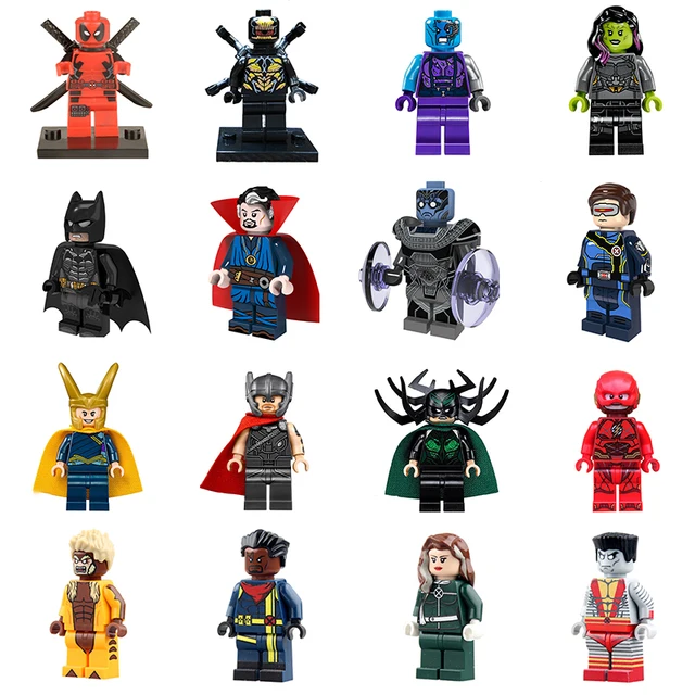 Marvel Avengers Movie Mini 3D Superhero Model Character Building Blocks Assembly Toys Anime Bricks Children's Birthday Gifts 1