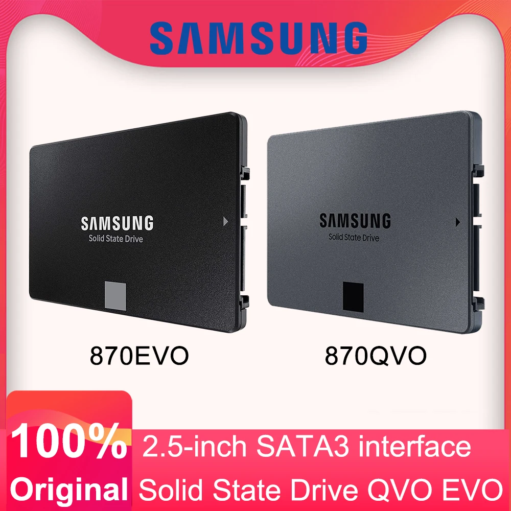 SAMSUNG SSD 500GB 870 EVO QVO 250G Internal Solid State Disk 1T 2T 4T HDD  Hard Drive 860 PRO SATA 3 2.5 for Laptop HDD Computer - AliExpress