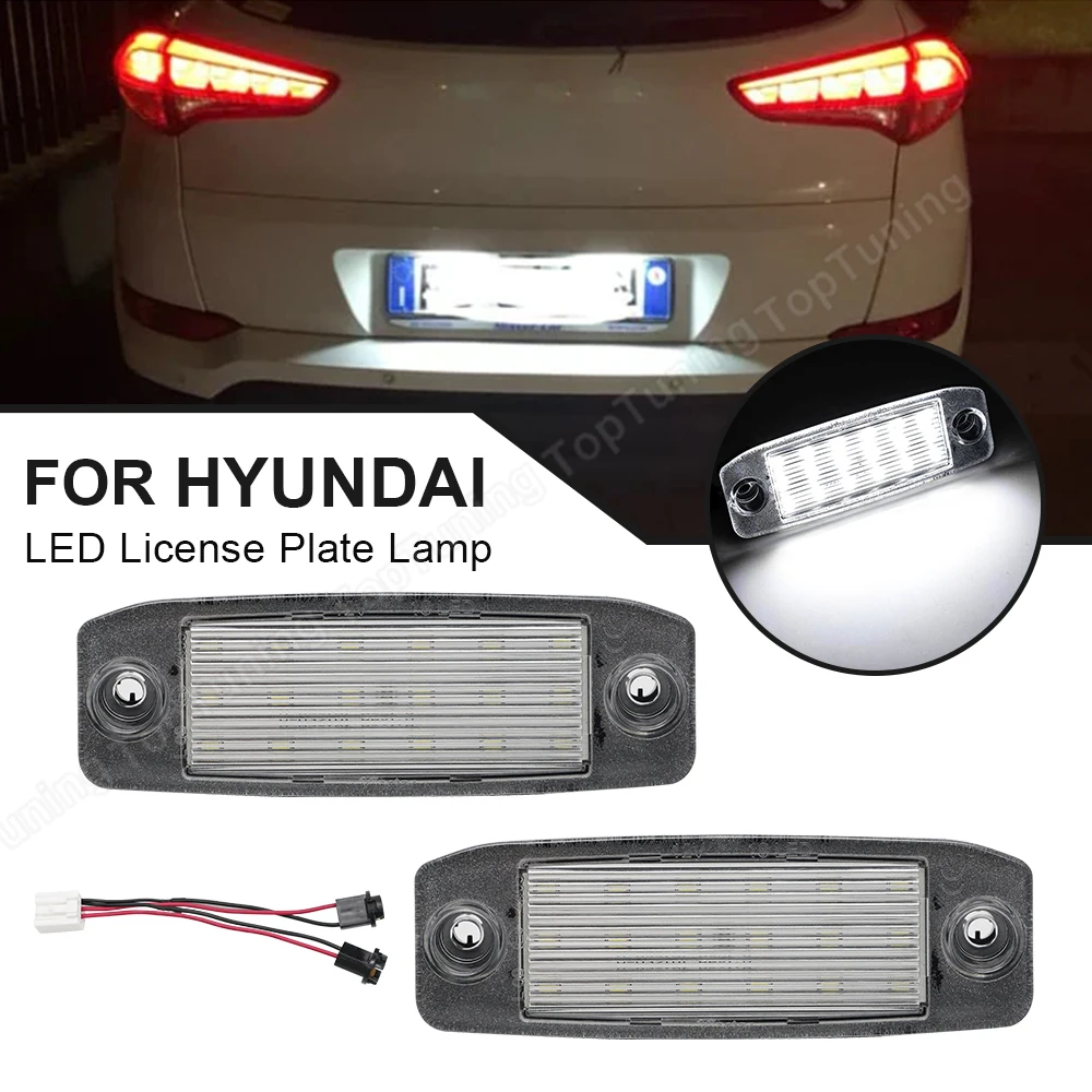 LED Number Plate Light For Hyundai Tucson 2005 2006 2007 2008 2009 Kia Sportage 2011 2012 2013