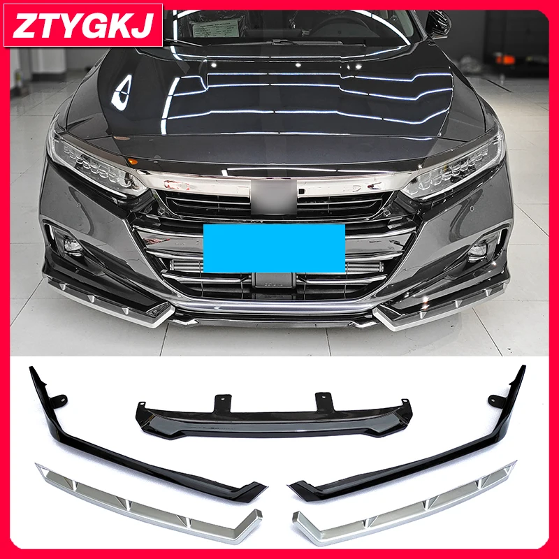 

5 PCS ABS Material Front Bumper Lip Spoiler Splitters For Honda Accord 10.5th 2022