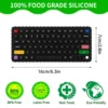 1PC Silicone Baby Teething Toys Keyboard Shape Teether Toy BPA Free Silicone Teething Chewing Toy Sensory Keyboard Teethers Toys 2
