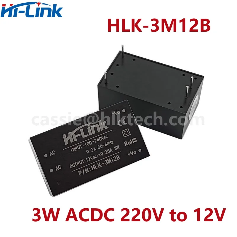 Power Adapter Power Supply Switching Power Supply HiLink HLK-3M03B 3M05B 3M09B 3M12B 3M15B 3M24B 3W 5V ACDC Converter Module 220V To 3.3V/9V/12V/15V Switching Power Supply Module