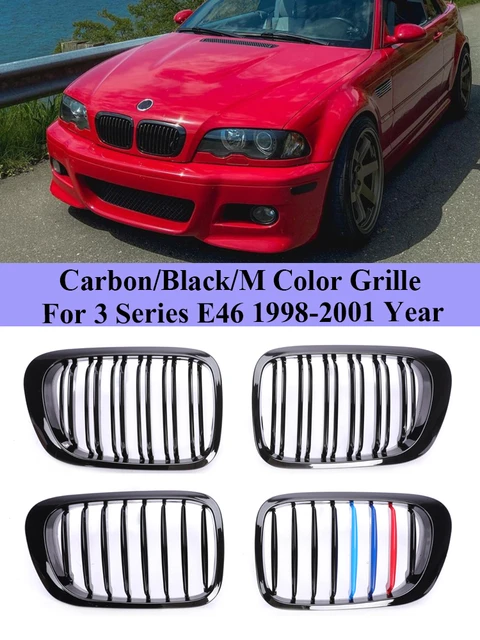 BMW 3 E46 98-01 phase 1 grille grille look M - Glossy Black 