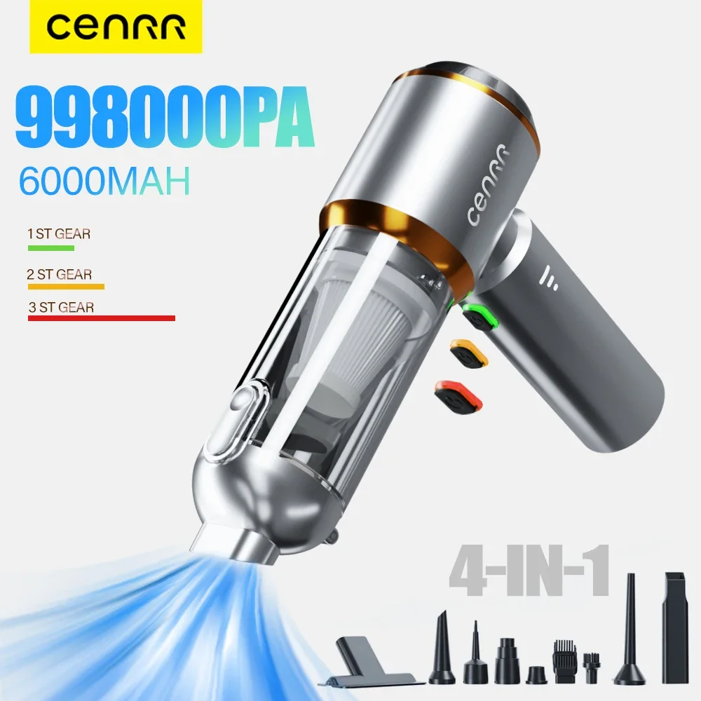 CENRR 998000PA Powerful Mini Vacuum Cleaner Cordless Portable Car Vacuum Cleaner for Home Appliance Handheld Blower Car