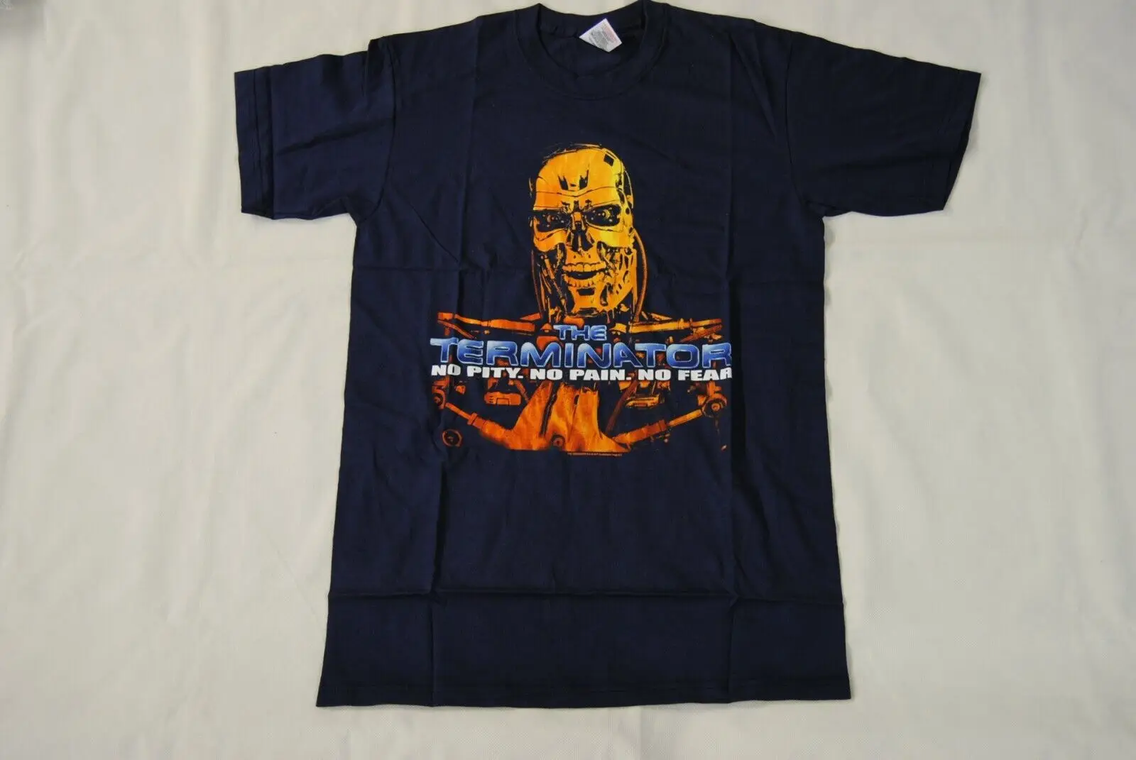Terminator No Fear T Shirt Small New Official Film Movie Arnie Sarah Connor