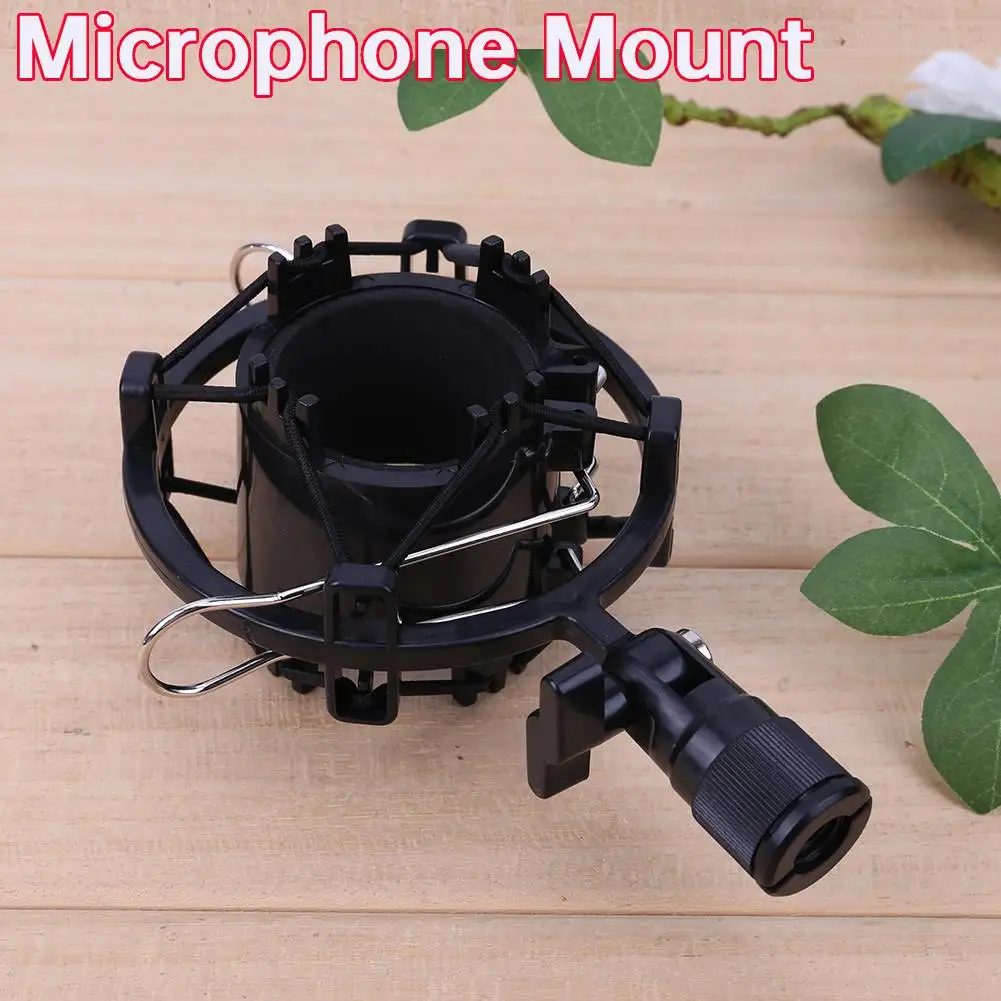 Shock Mount Holder Stand Compatible 43-55mm Large Diaphragm Condenser Microphone for Studio Recording