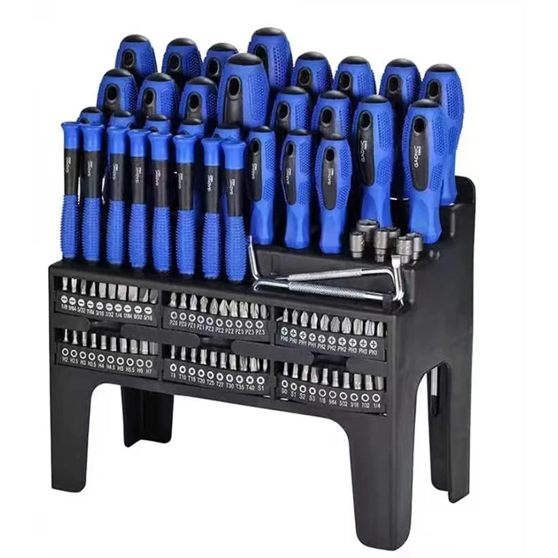 Opticians Screwdriver Set With Rack Magnetic Screwdriver Set 100Pcs Precision Screwdriver Set Manual Hand ...
