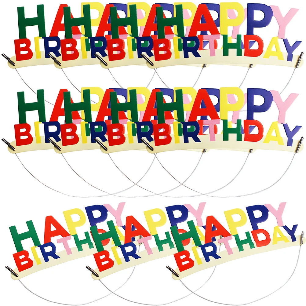 

Birthday Hat Happy Headband Kids for Hairband Accessories Headwear Party Decoration