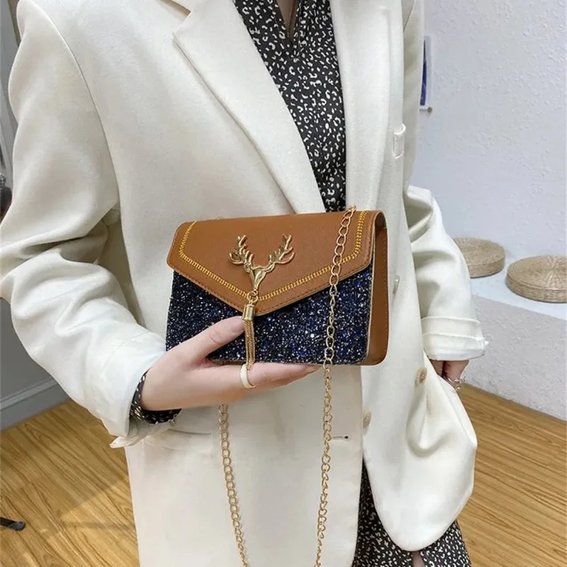 2024 Trendy Shoulder Bags Small Square Messenger Bag Women Female Handbag Phone Purse Pu Leather Crossbody Flap Bag - Image 5