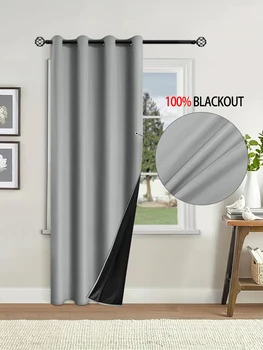1pc Insulated Blackout Curtain Panel 1