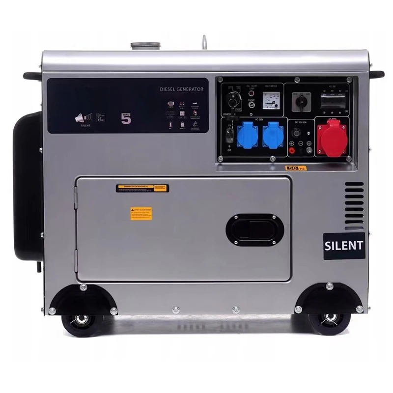 

China Factory High Quality 5kva Electric Start Engine Silent Portable Air-Cooled 5kw Dies el Generator