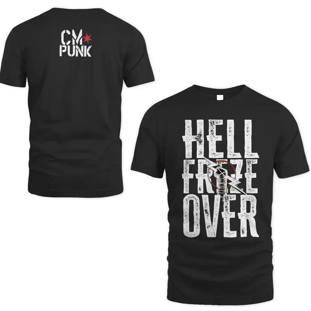 3D-gedrucktes Sport-T-Shirt für Herren, schnell trocknend, atmungsaktiv, CM Punk T-Shirt, Outdoor-Street-Team-Training, kurzärmeliges Oberteil für Eltern und Kinder – Detail 3
