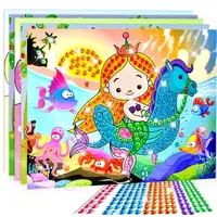 5/10/20pcs/Lot DIY Diamond Stickers Handmade Crystal Paste Painting Mosaic Puzzle Toys Random Color Kids Stickers Gift Children 2