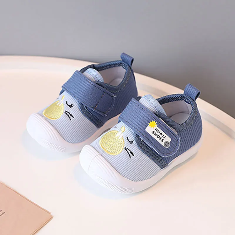 0-3 Years Old Baby Shoes First Walkers Spring Autumn Sneakers Boy Girls Anti Kicking Non-slip Soft Sole Squeaky Casual Shoes 2