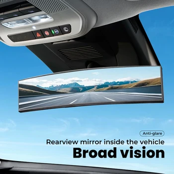 Car Baby Mirrors Interior Rear View Mirror Wide Angle Convex Rearview Mirror Anti Glare Large Vision Panoramic Auxiliary Monito 1