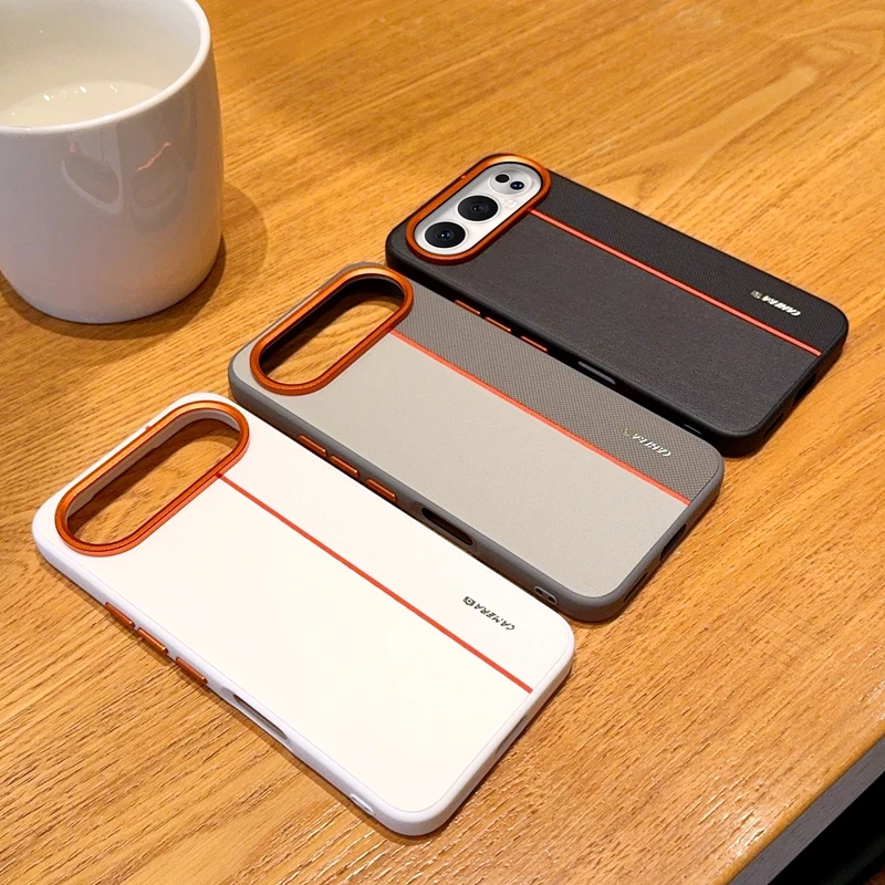 Luxury PU Leather Colored Splicing Ultra-Thin Protective Phone Case