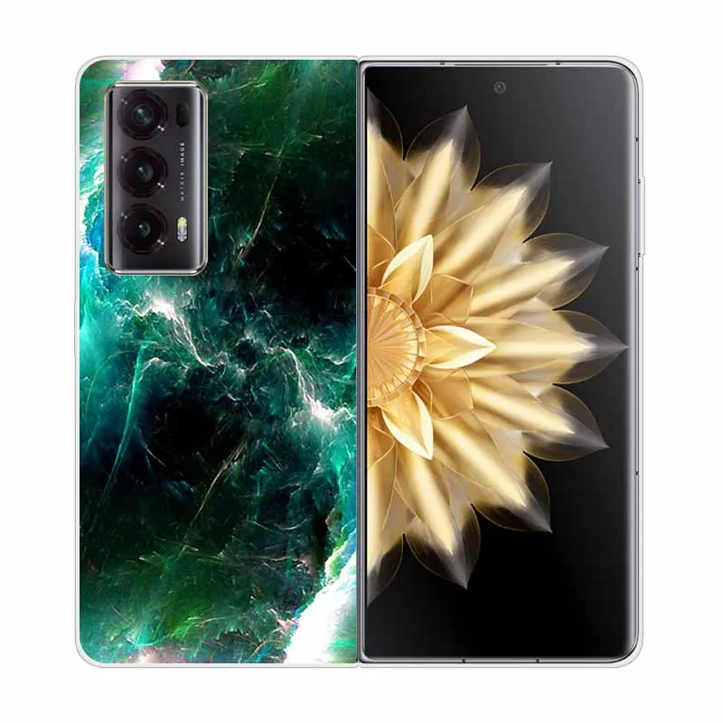 Enhanced Clear Print Hard Case with Wolf and Lion Design