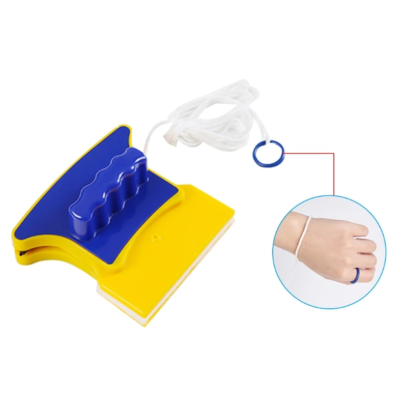 Window Cleaning Brush Window Cleaner Double Sided Magnetic Window Cleaner Glass Cleaning Brush Glass Wiper Household for Home Kitchen Bedroom Bathroom Car K0AA