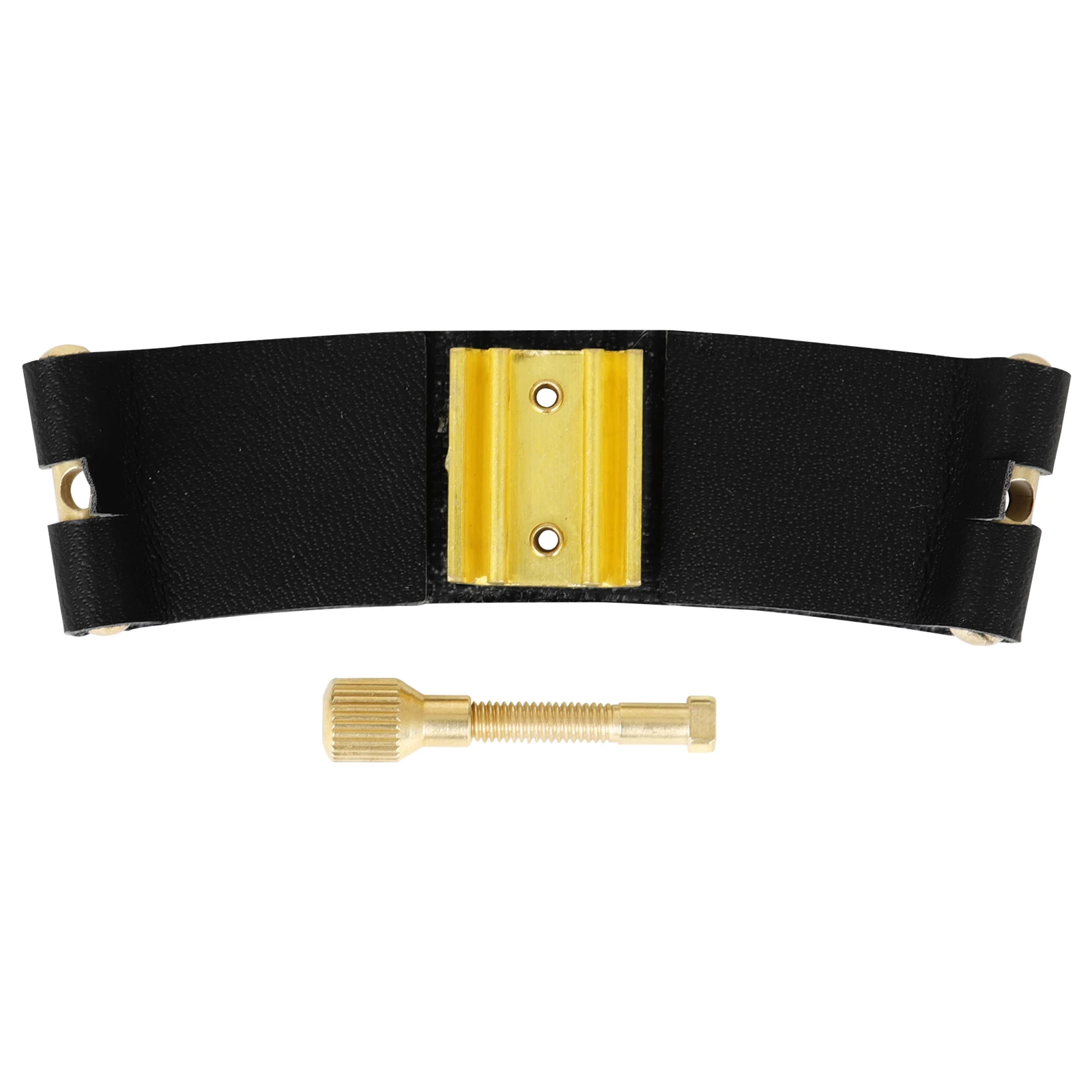 Sax Mouthpiece Ligature And Cap Clarinet Mouthpiece Leather Fastener Clip For Alto Soprano Tenor Saxophone Parts