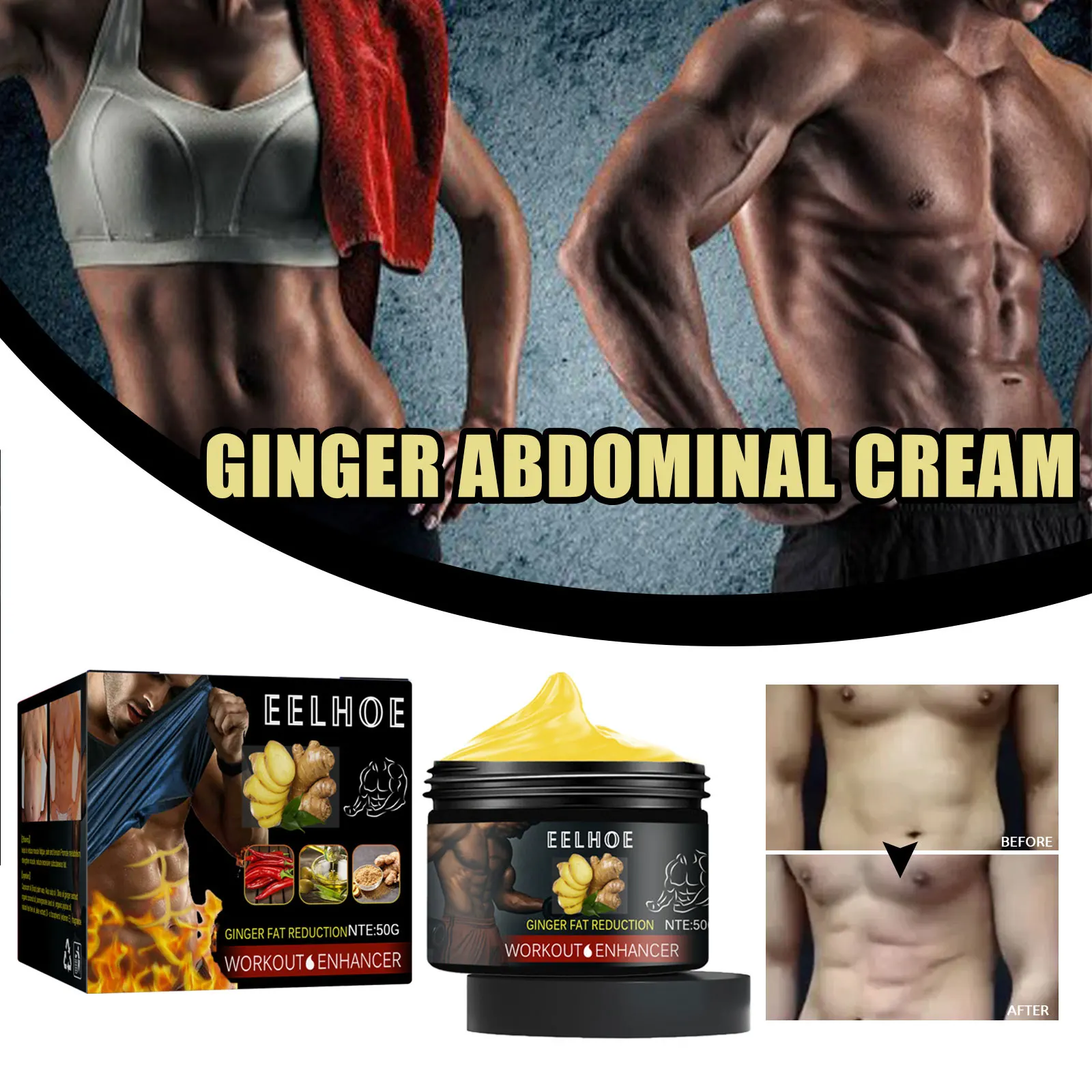 Massage Body Toning Slimming Gel Loss Weight Shaping Detox Burning Fat