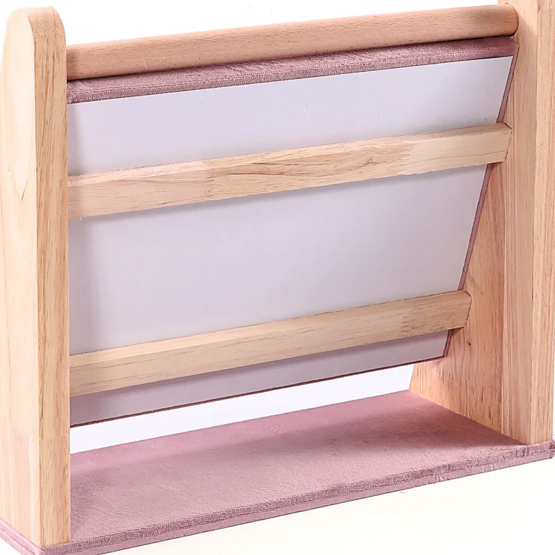 Solid Wood Display Rack Ring Earrings Display Stand Home Storage Jewelry Display Rack