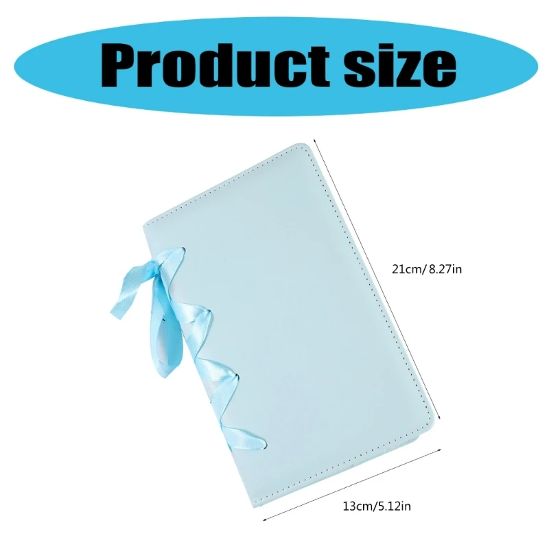 3 Inch Kpop Photocard Holder PU Leather Photocard Album with 25 Inner Pages A 6 Binder Album Bows Small Photo H8WD