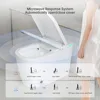 Smart Toilet with Voice Control, AUTO Open&Close, Wider Heated Bidet Toilet Seat with Soft-close, Warm Water and Air Drying 4