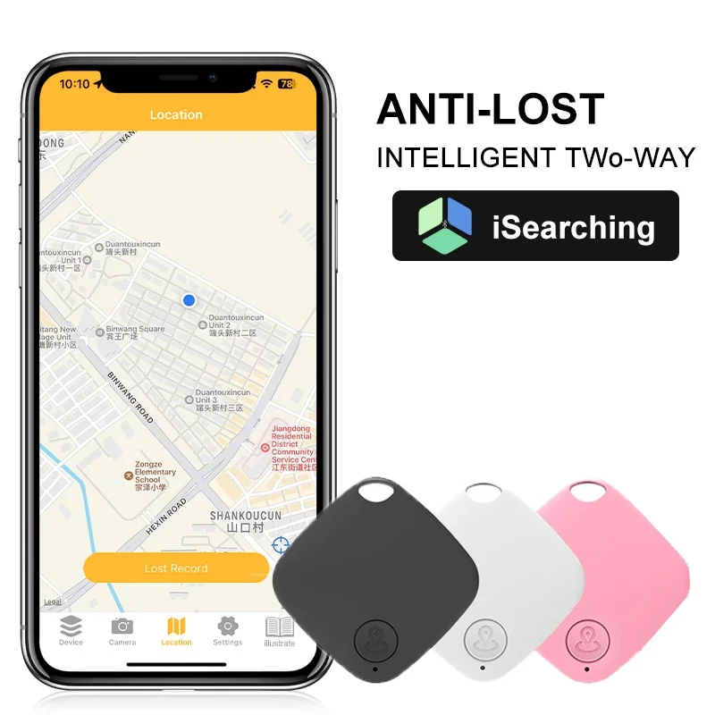 Compact Smart Bluetooth Tracker – Mini Device for Keys, Kids, Pets, and Vehicles
