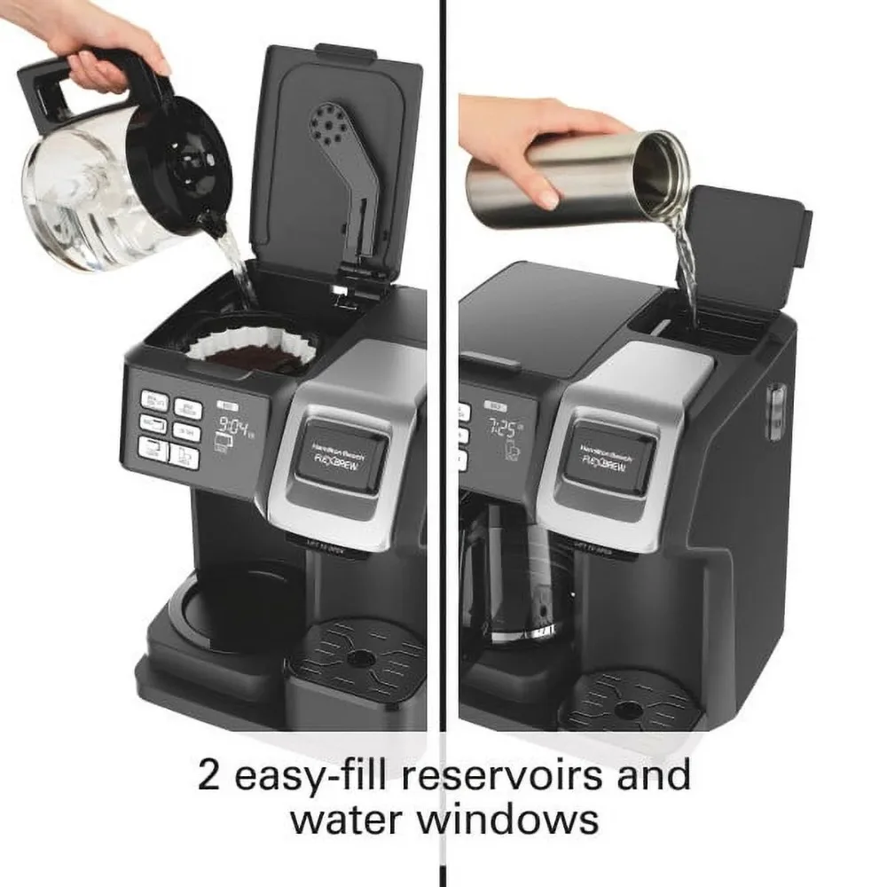Programmable Single Serve Pod to 12 Cup Coffee Maker, Black 6