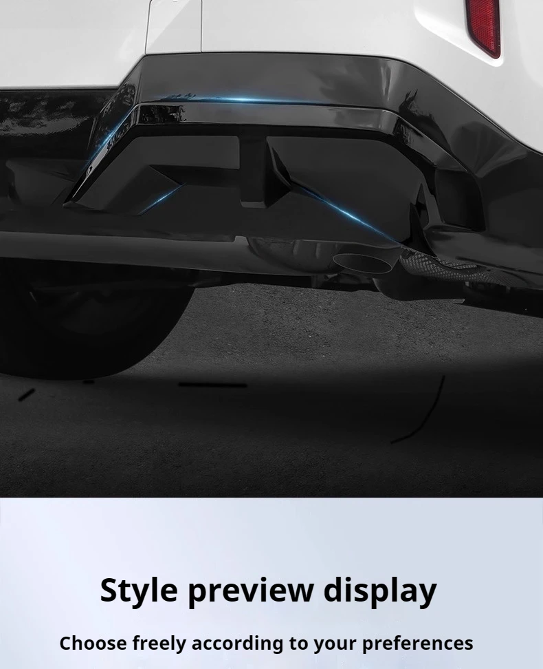 Nero lucentezza labbro posteriore per BMW5 Serie G60 2024-2025 Auto Paraurti Posteriore Diffusore Splitter Posteriore Spoiler labbro posteriore Body Kit Accessori - immagine 4