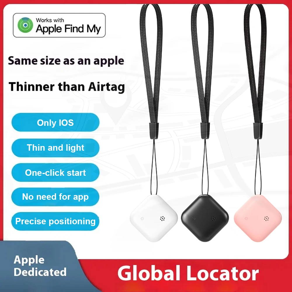 Smart Tag Wireless Anti Loss Device GPS Luggage Tracker Compatible With Apple Find My APP(IOS Only) Keys Finder and Item Locator gps locator key finder anti lost tracker anti lose tracker item locator anti lost locator