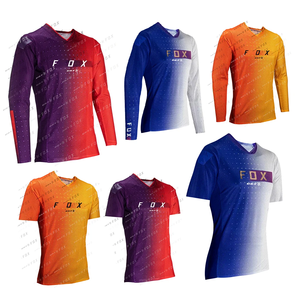 BAT FOX-Camiseta de carreras de Motocross Para Hombre, Ropa de Ciclismo de descenso, transpirable, de secado rápido, Enduro, MTB
