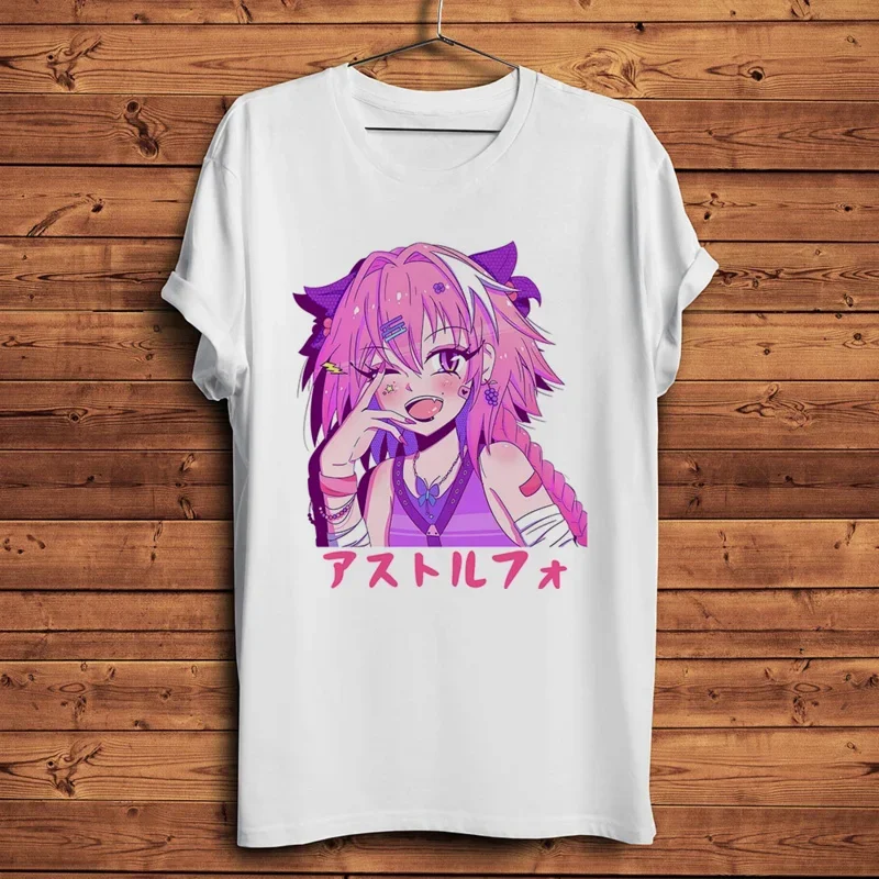 

KawaiiFateAstolfoRiderofBlackFunnyAnimeTshirtMenWomenSummerWhiteCasualShortTShirtUnisexOtakuFemmeHommeTee