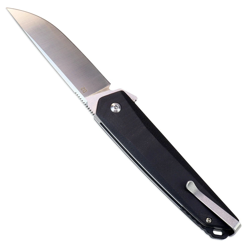 WUBU Knife Tactical Survival Knife  D2/M390 Blade  G10 Camping  Stainless Steel Folding Knife Portable  Defense Pocket Knife 5