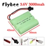 3.6v 3000mah NiMH Battery SM/JST/Tamiya For Rc toys Car Tank Train Robot Boat Gun Ni-MH AA 3.6 v 2400 mah Rechargeable Battery 1