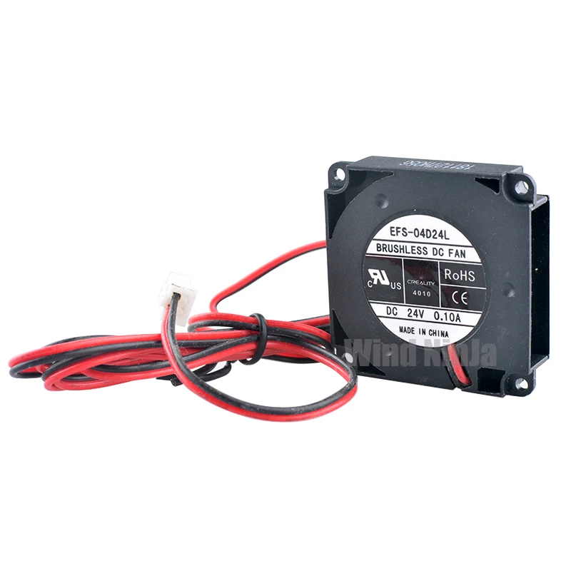 ventilador centrífugo, 4cm, 40mm, 40x40x10mm, DC24V, 0.10A, EFS-04D24L