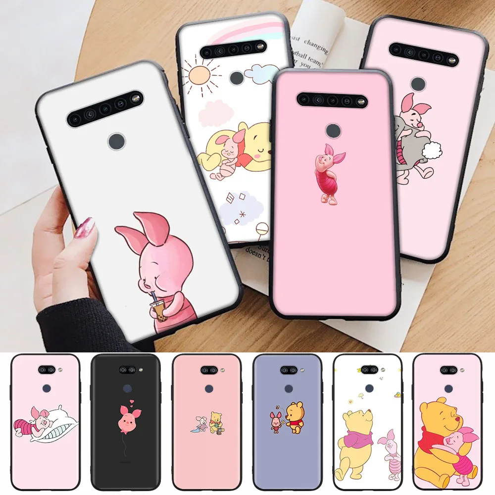Фото Черный чехол для Xiaomi Redmi Note 7 7A 9 Power 9A 9T 9S Pro Max Piglet №1