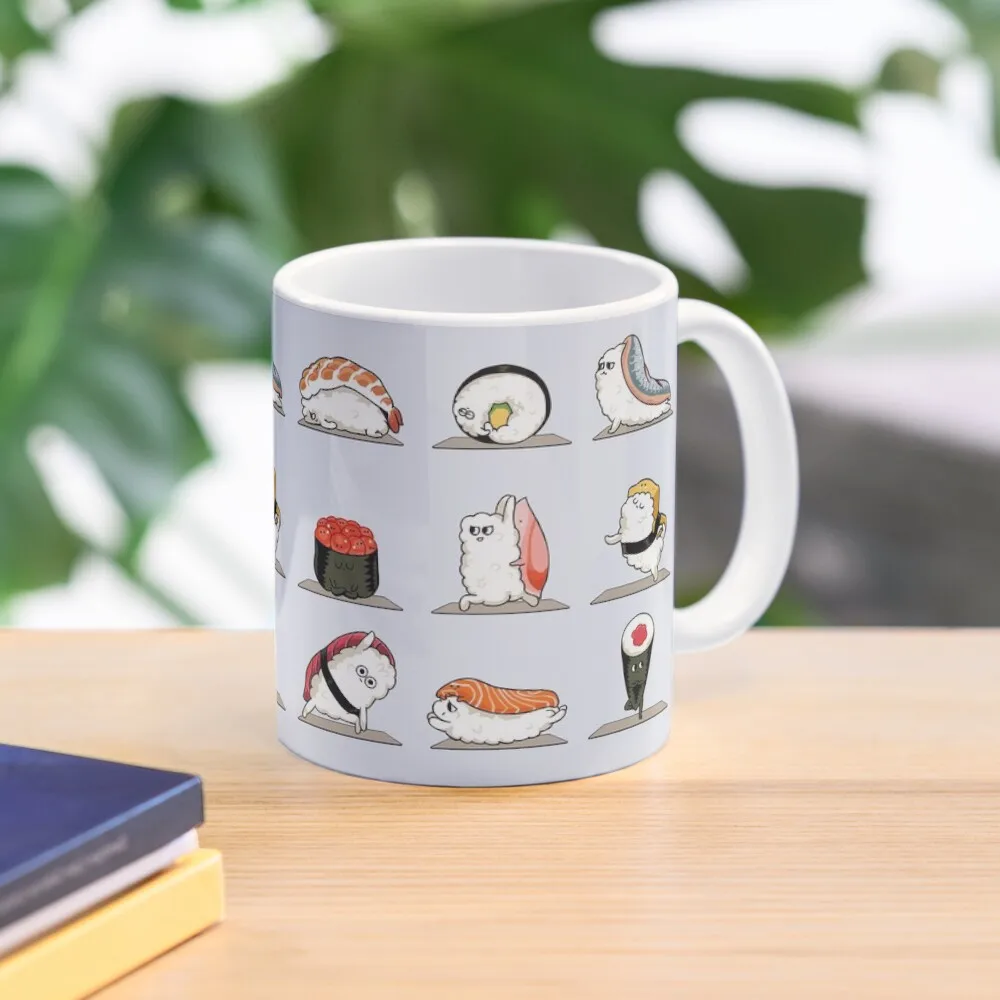 

Sushi Yoga Coffee Mug Ceramic Cups Breakfast Mug