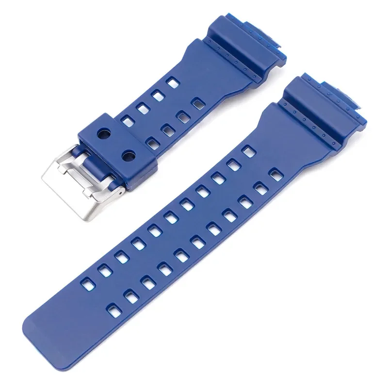 Durable Men's Sport Waterproof Resin Silicone Watch Band - 16mm Strap