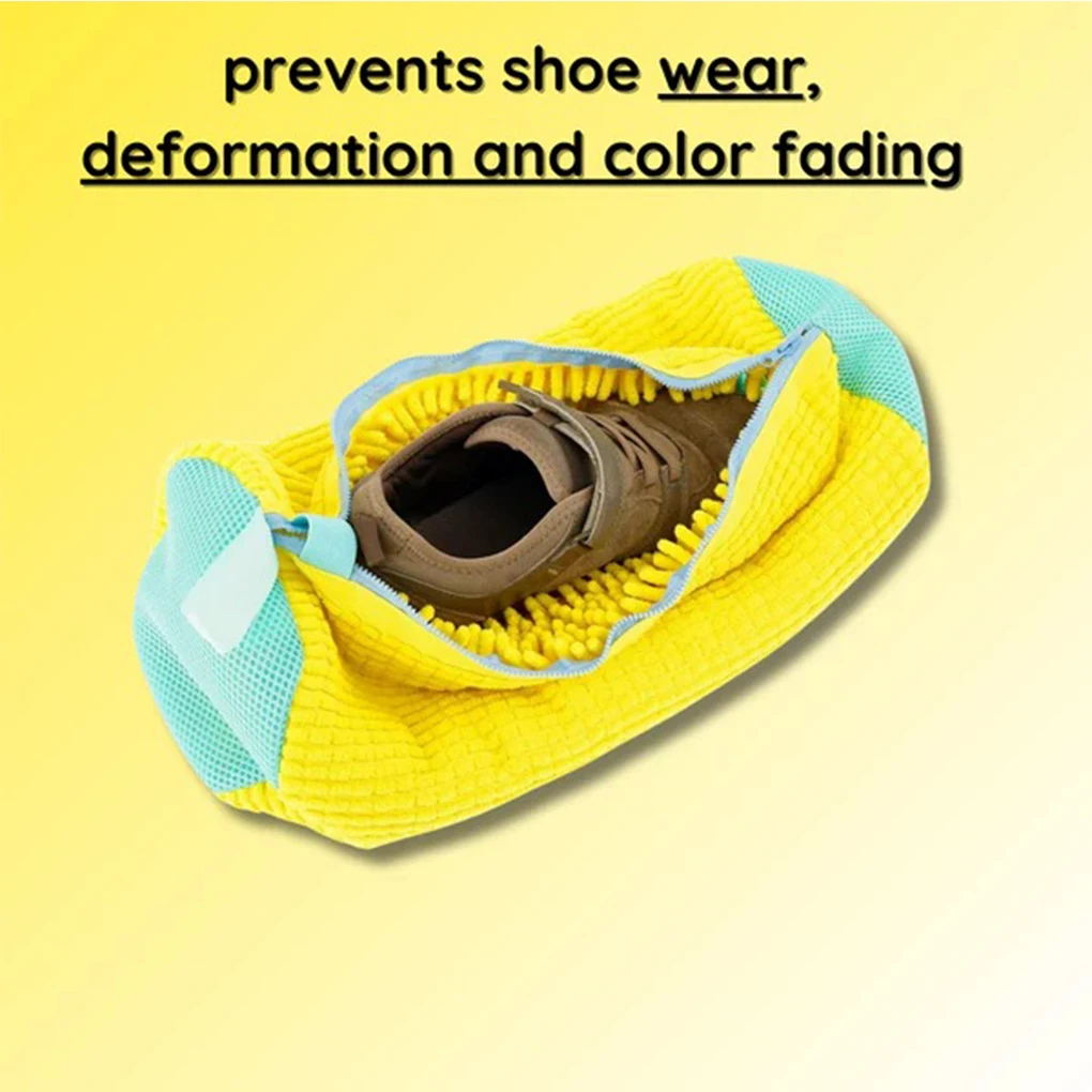 

Washing Shoes Bag Laundry Net Fluffy Reusable Easily Remove Dirt Washing Bags Anti-deformation Shoes Clothes Organizer