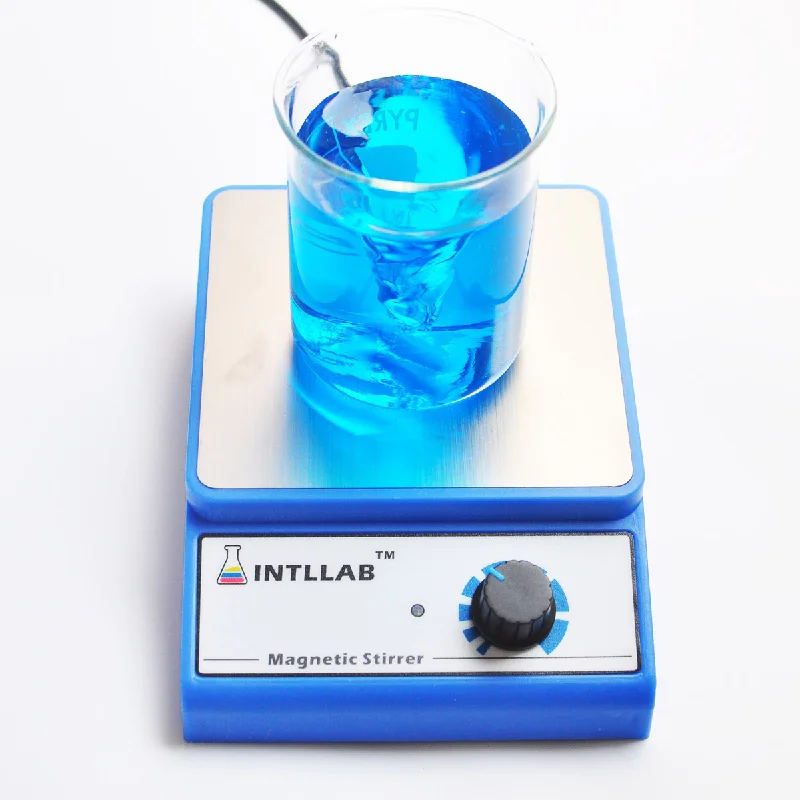 New Magnetic Stirrer Stainless Steel Magnetic Mixer with stir bar Speed Adjustable 3000 rpm Max Stirring Capacity 3000ml