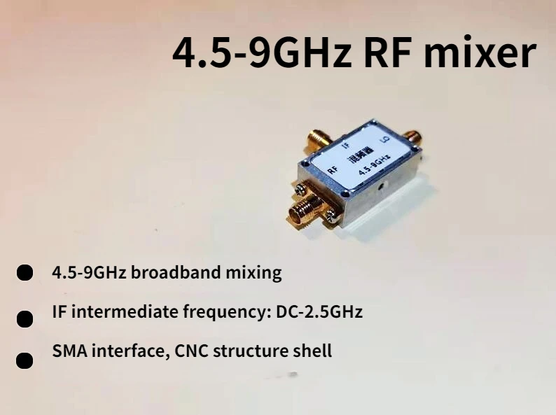 

Смеситель RF Double Balance C-band 4,5-9G, смеситель с широким диапазоном, вверх и вниз, смеситель для микроволновой печи