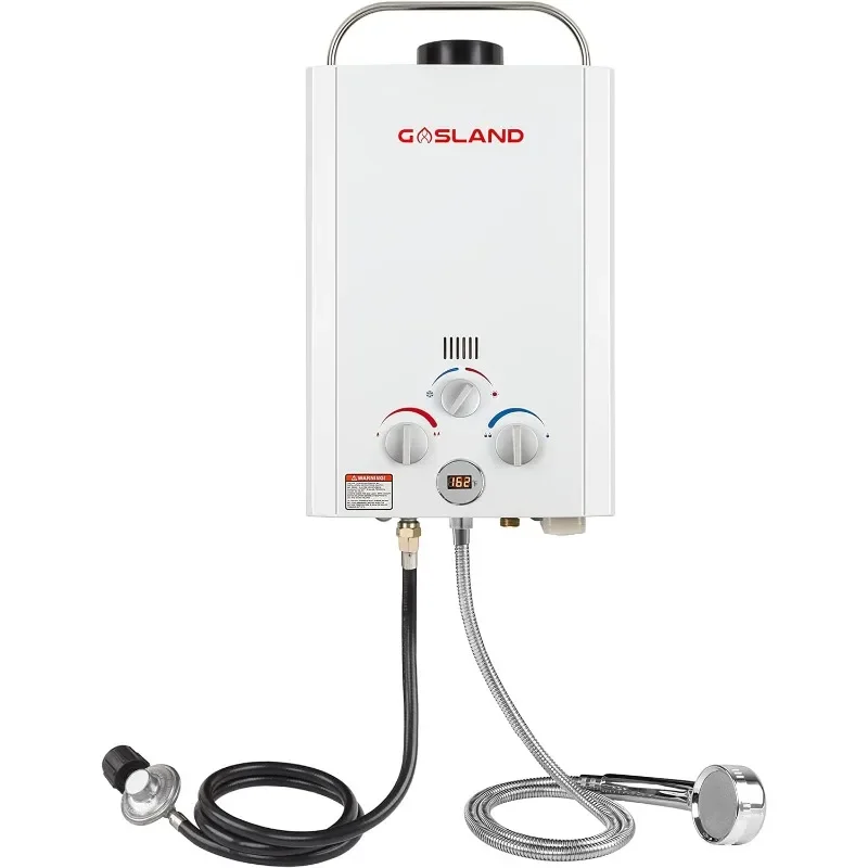 Tankless Water Heater, GASLAND Outdoors BE158 1.58GPM 6L Portable Gas, Propane Water Heater, Overheating Protection