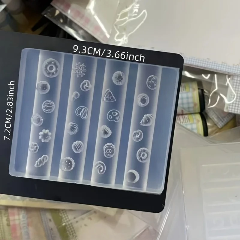1개 오리지널 실리콘 네일 몰드 귀여운 여름 드림 주스 컵 빨대 밀크티 크림 DIY 음료 컵 3D 템플릿 네일 몰드