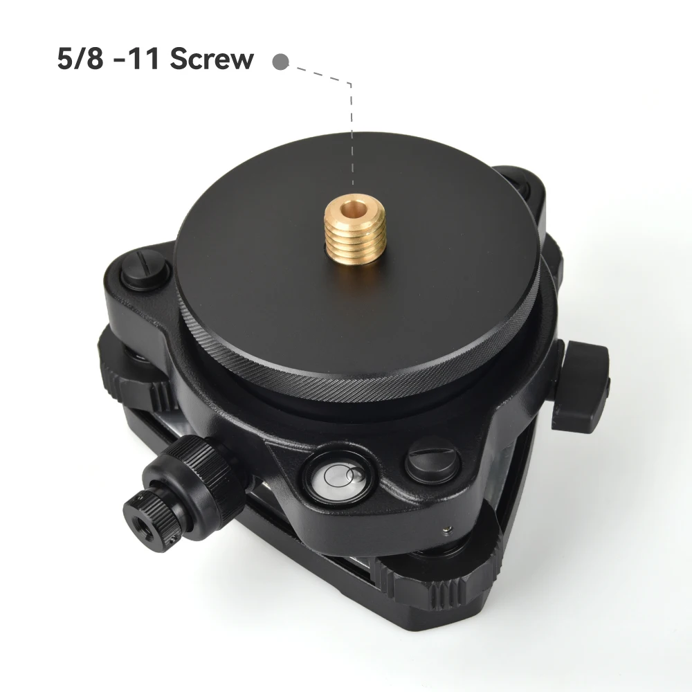 5/8"x11 Thread Three-Jaw Tribrach with Optical Plummet Rotating Adapter Prism GP