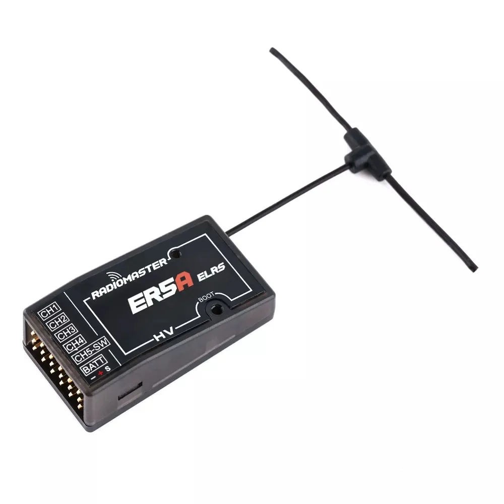 

RadioMaster ER5A 2.4GHz 5CH ExpressLRS ELRS PWM Horizontal Pin Receiver for RC Planes Cars Boats DIY Parts